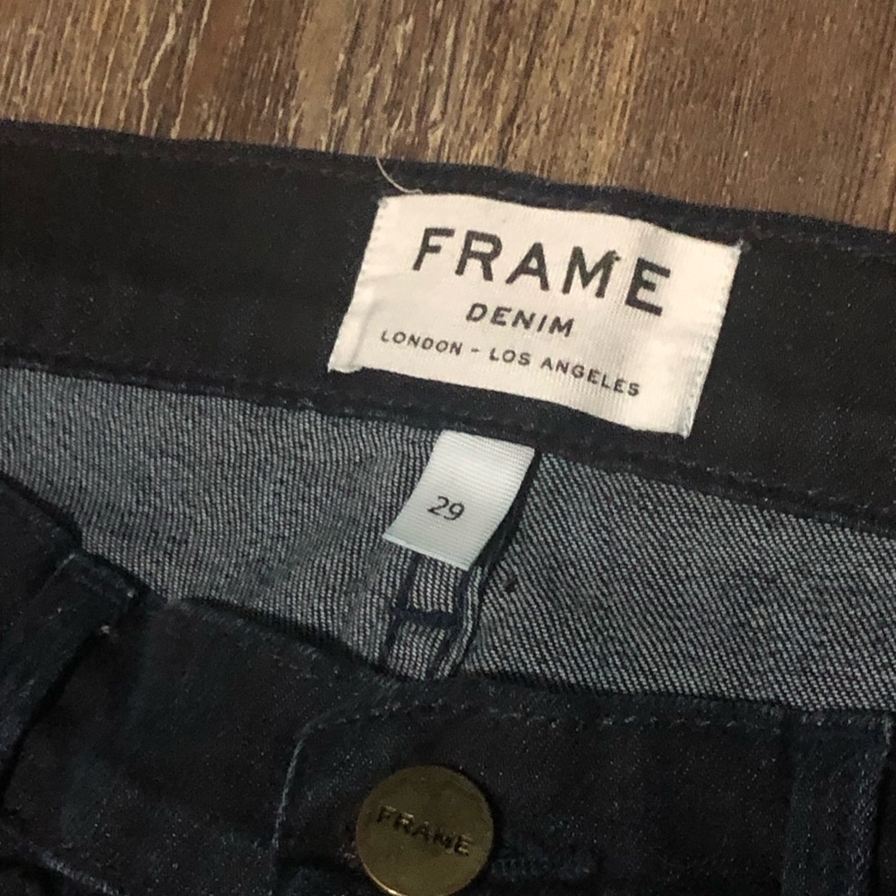 Frame Le Gracon Jeans Women's 29 Relaxed Fit High Rise Straight in River Road - Picture 2 of 6